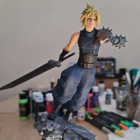 Cloud Strife from Final Fantasy VII - 12K Quality Resin 3D Printed Figure